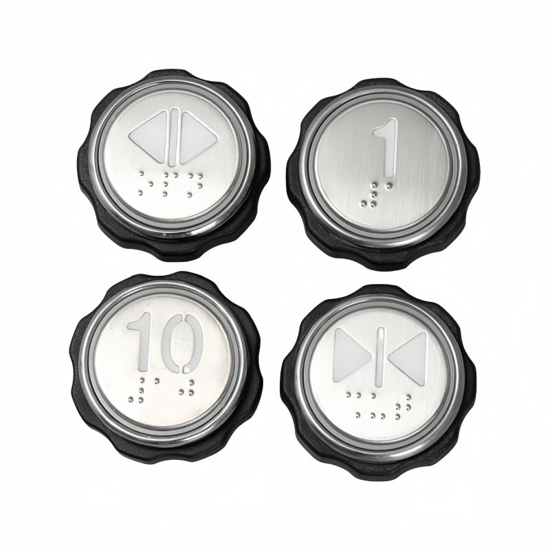 BR34C Braille Elevator Round Push Button | Elevator Spare Parts