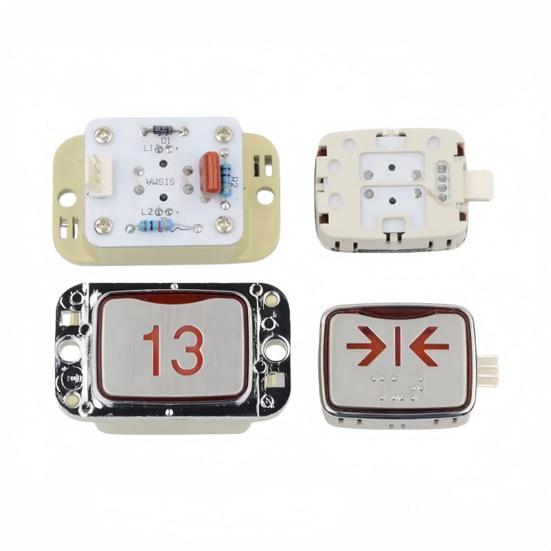 MTD265 Elevator Push Button | Red & Blue Illumination