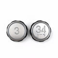 BR27C A311 Stainless Steel Elevator Push Button | LOP COP | Blue Red White